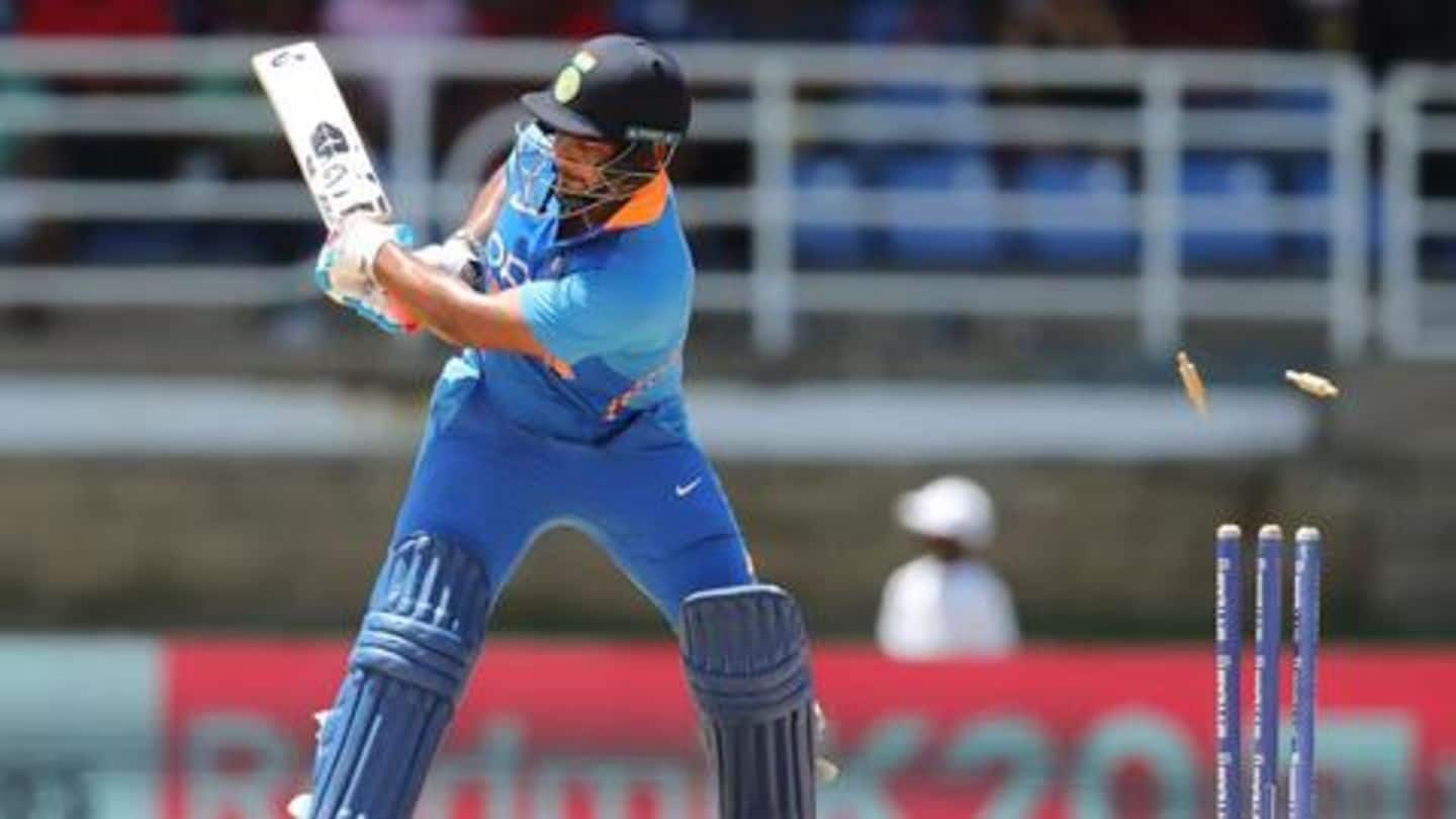 Pant at the receiving end following reckless gameplay of late Pant at the receiving end following reckless gameplay of late