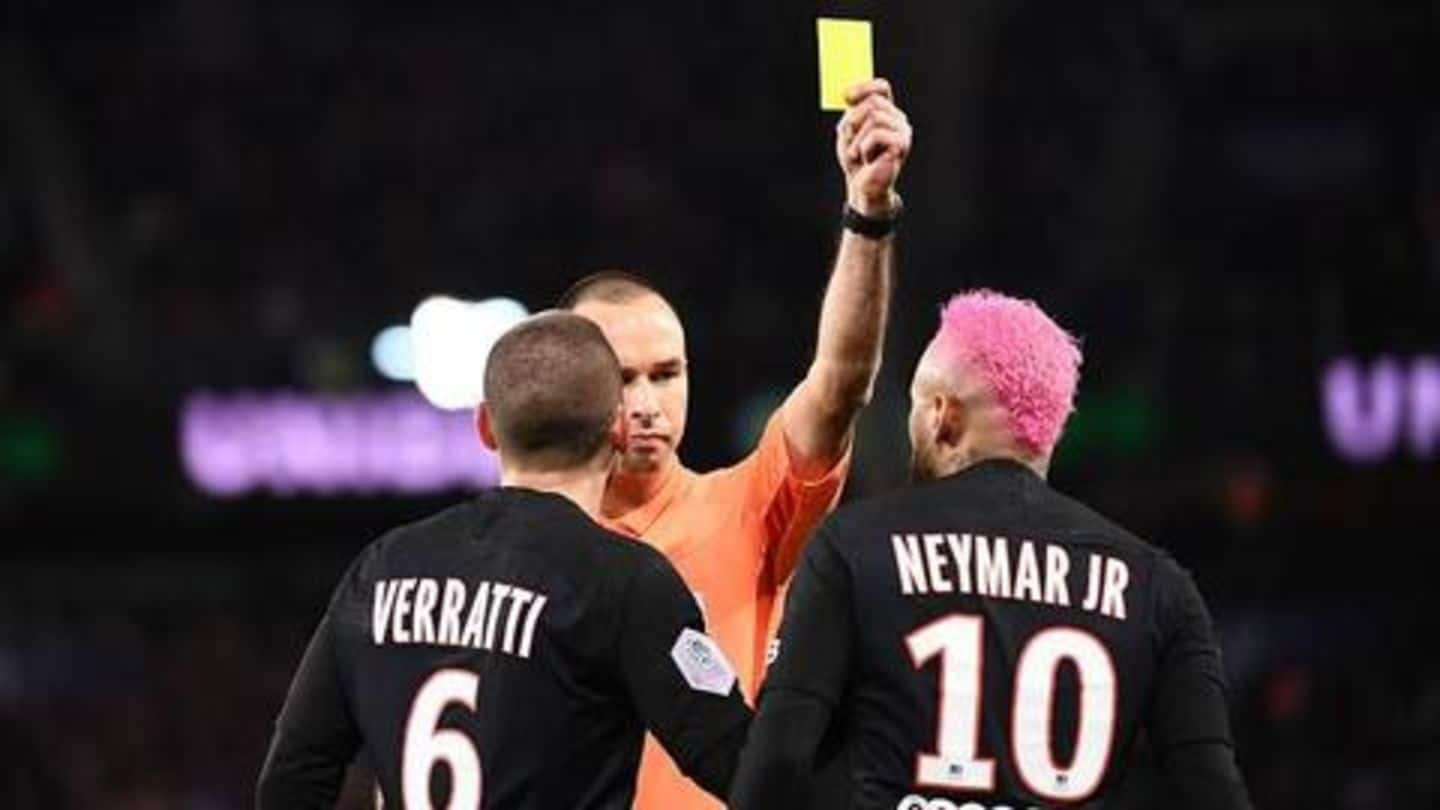 Neymar booked for attempting rainbow flick against Montpellier: Details here