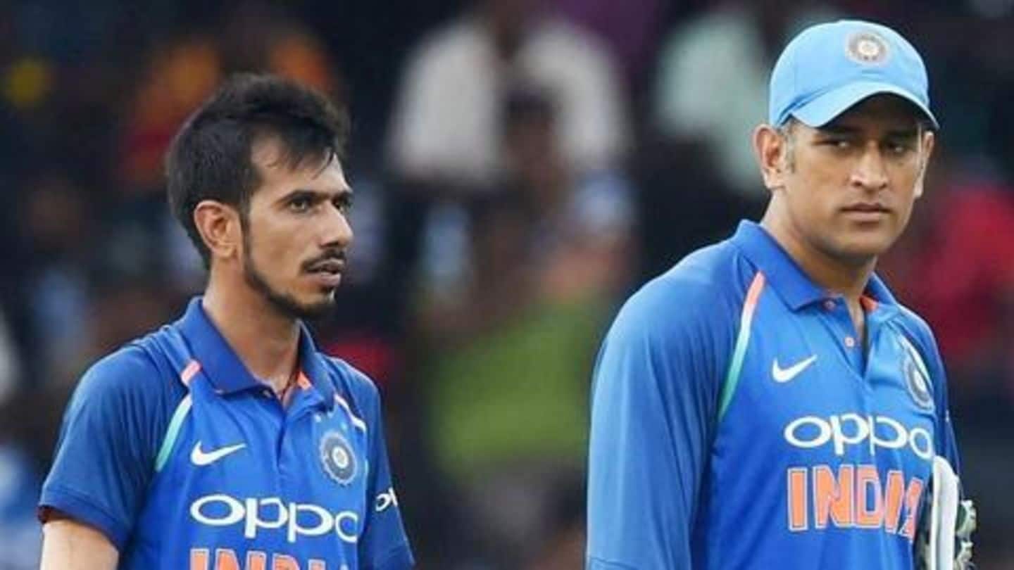 Yuzvendra Chahal speaks about MS Dhoni's importance in the team