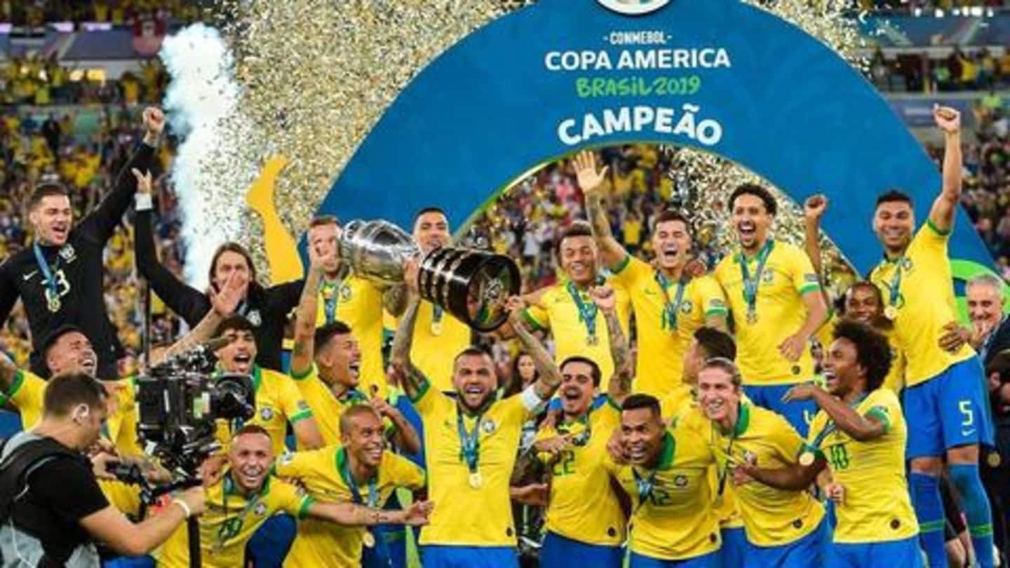Brazil drub Peru 3-1 to clinch ninth Copa America title
