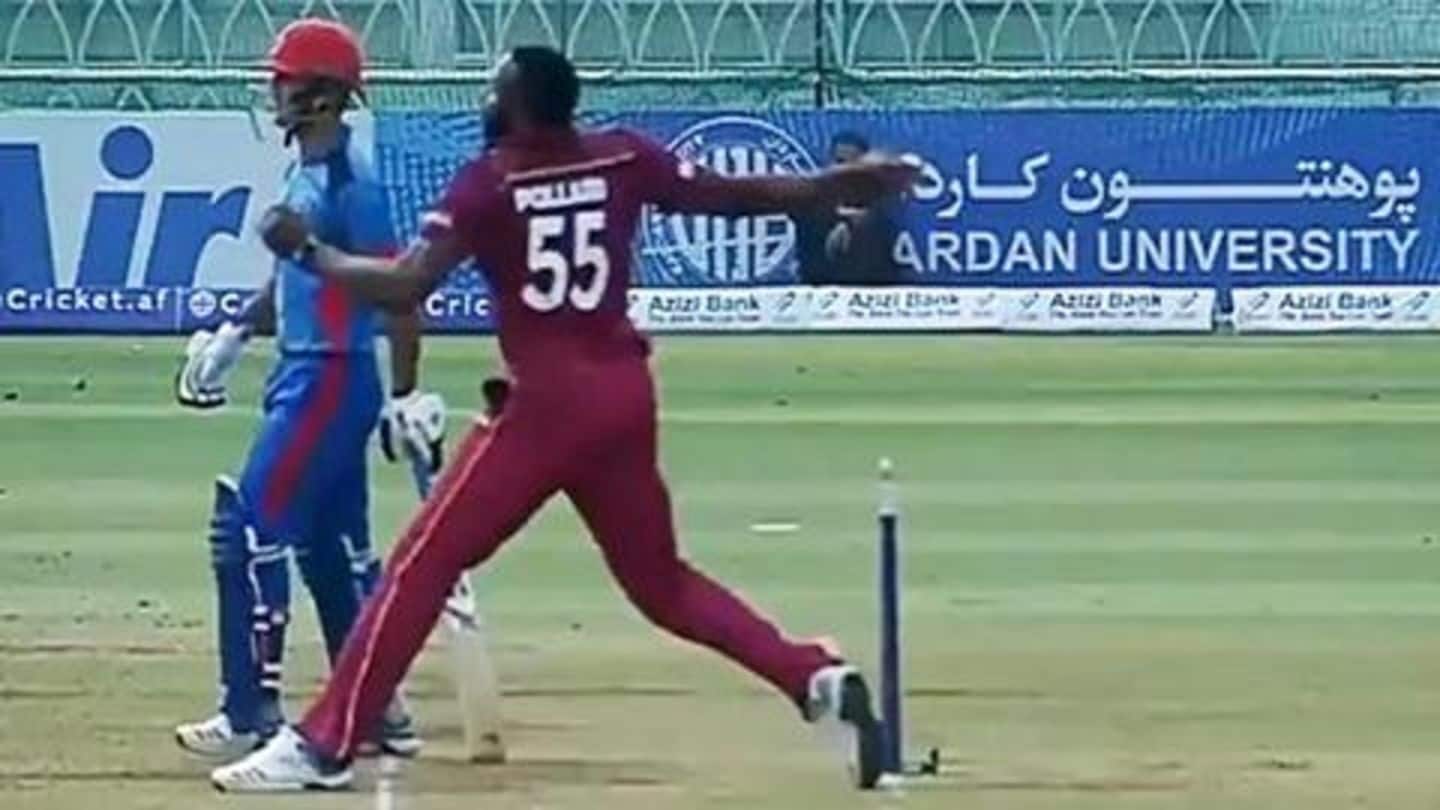 Pollard forces umpire to change no-ball to dead-ball Pollard forces umpire to change no-ball to dead-ball