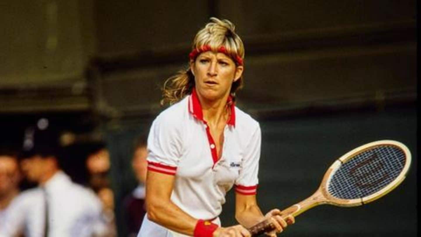 Chris Evert plays 16 straight US Open semis Chris Evert plays 16 straight US Open semis