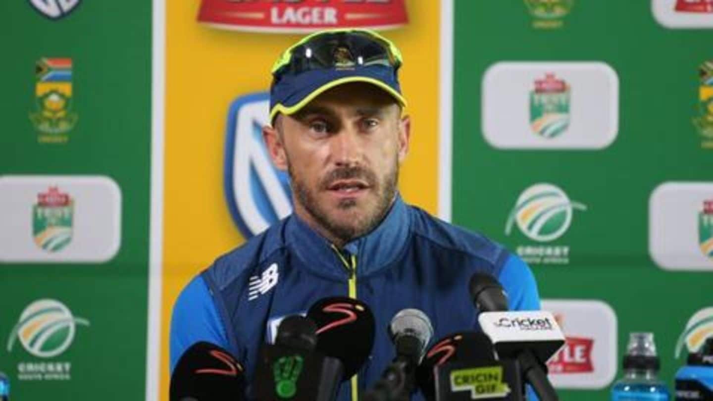 Faf du Plessis speaks on South Africa's World Cup chances