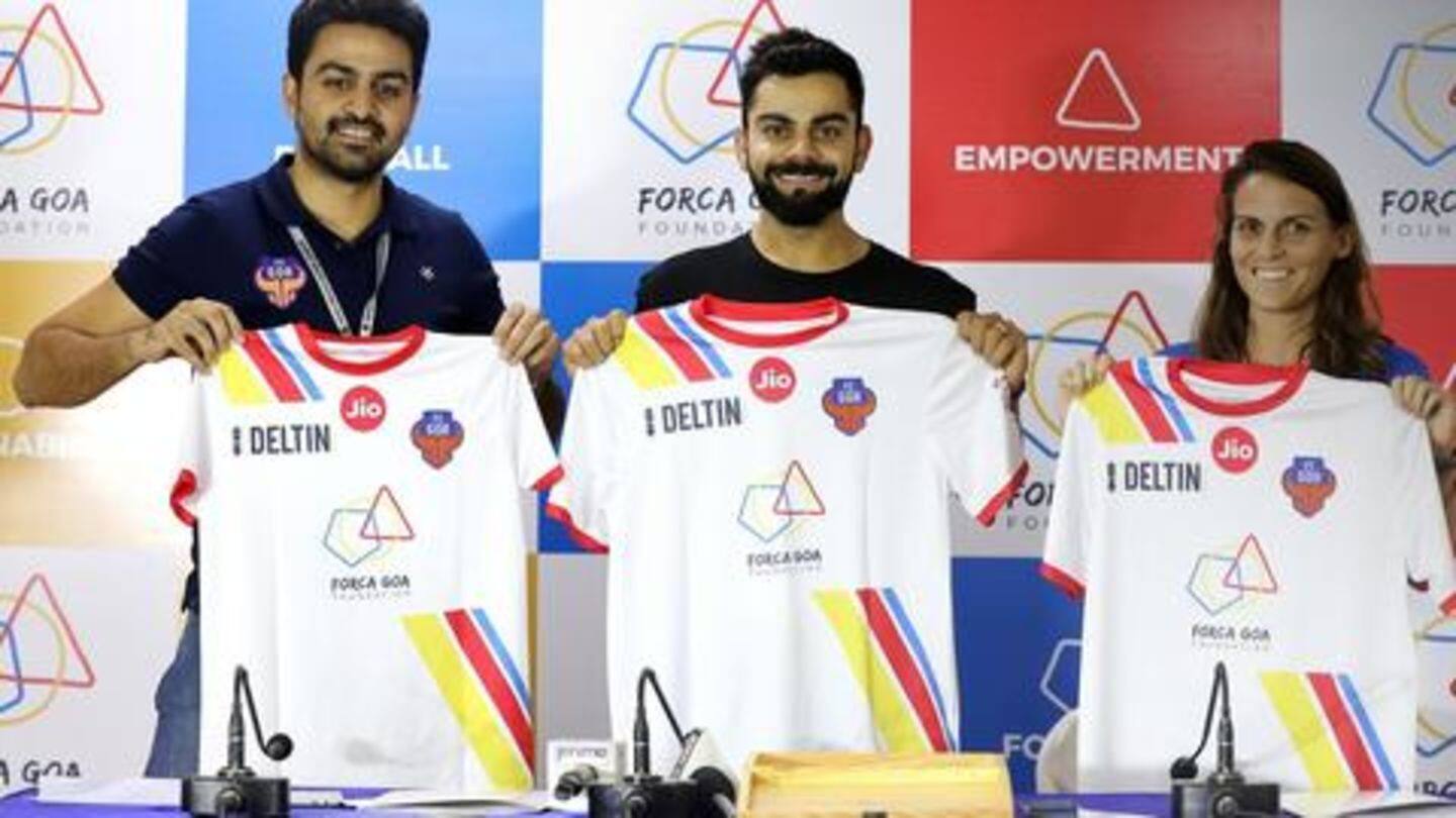 Kohli is an avid footballer lover Kohli is an avid footballer lover