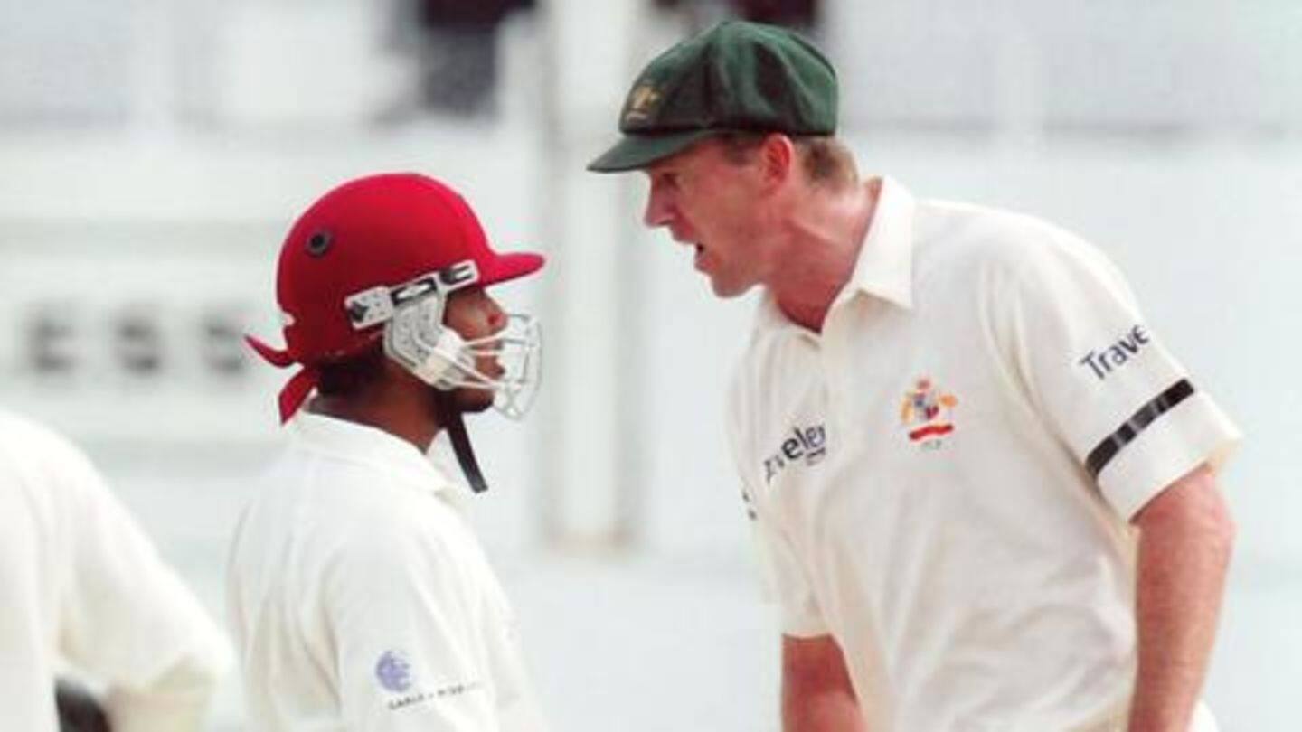 Ramnaresh Sarwan freaks out Glenn McGrath Ramnaresh Sarwan freaks out Glenn McGrath