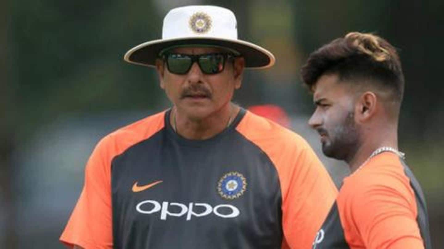 Shastri had talked about 'rap on the knuckles' of Pant Shastri had talked about 'rap on the knuckles' of Pant