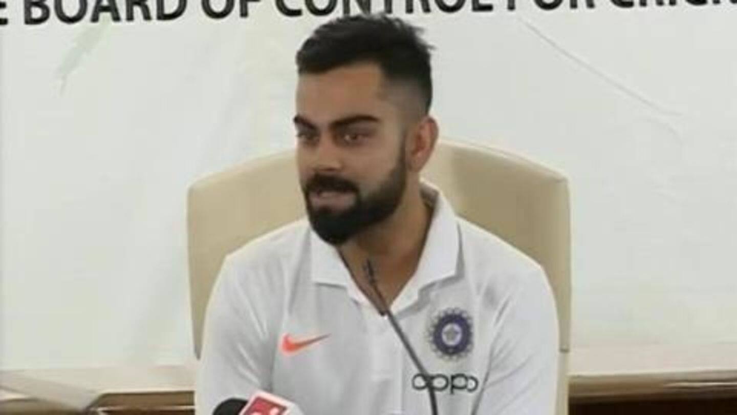 Here's what Virat Kohli said prior to World Cup departure