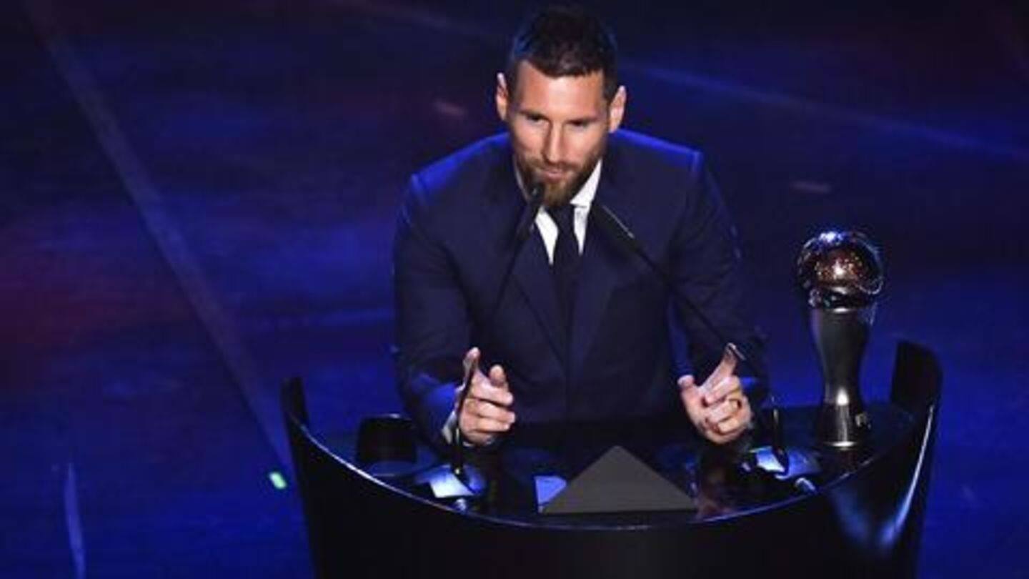 Messi claimed his maiden The Best, Mane finished fifth Messi claimed his maiden The Best, Mane finished fifth