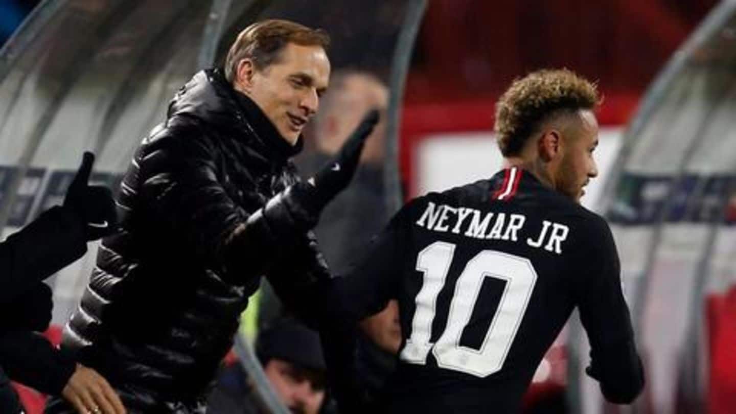 Coach Tuchel hails Neymar's gesture to hand-over penalty to Cavani