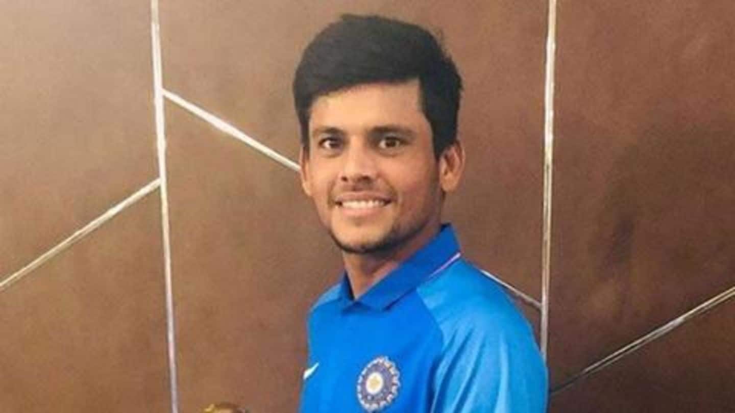 Priyam Garg thanks his father after getting U-19 captaincy