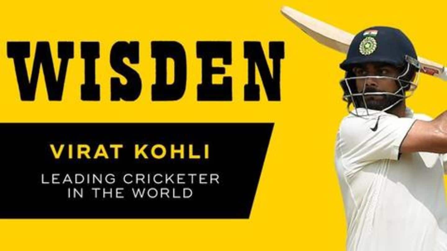 Wisden Cricketers' Almanack 2019: Virat Kohli wins twin accolades