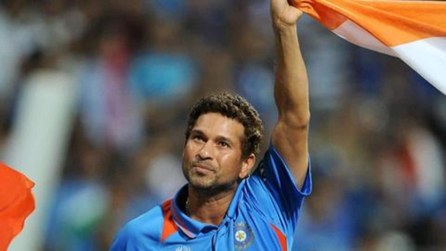 Sachin Tendulkar's 2011 World Cup moment nominated for Laureus award