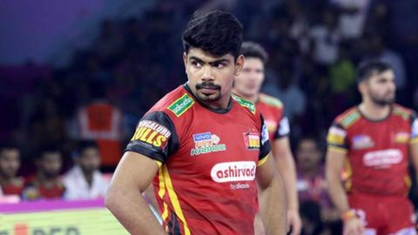 Pawan Sehrawat raids 39 points in a tie Pawan Sehrawat raids 39 points in a tie