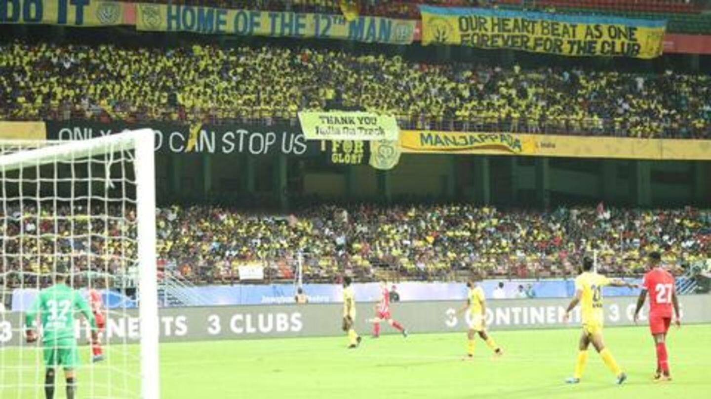 69,340 fans witness Kerala Blasters hammer Chennaiyin 69,340 fans witness Kerala Blasters hammer Chennaiyin