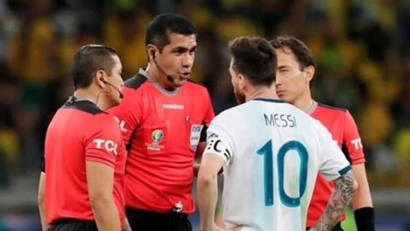Argentina file complaint for poor refereeing in Copa America