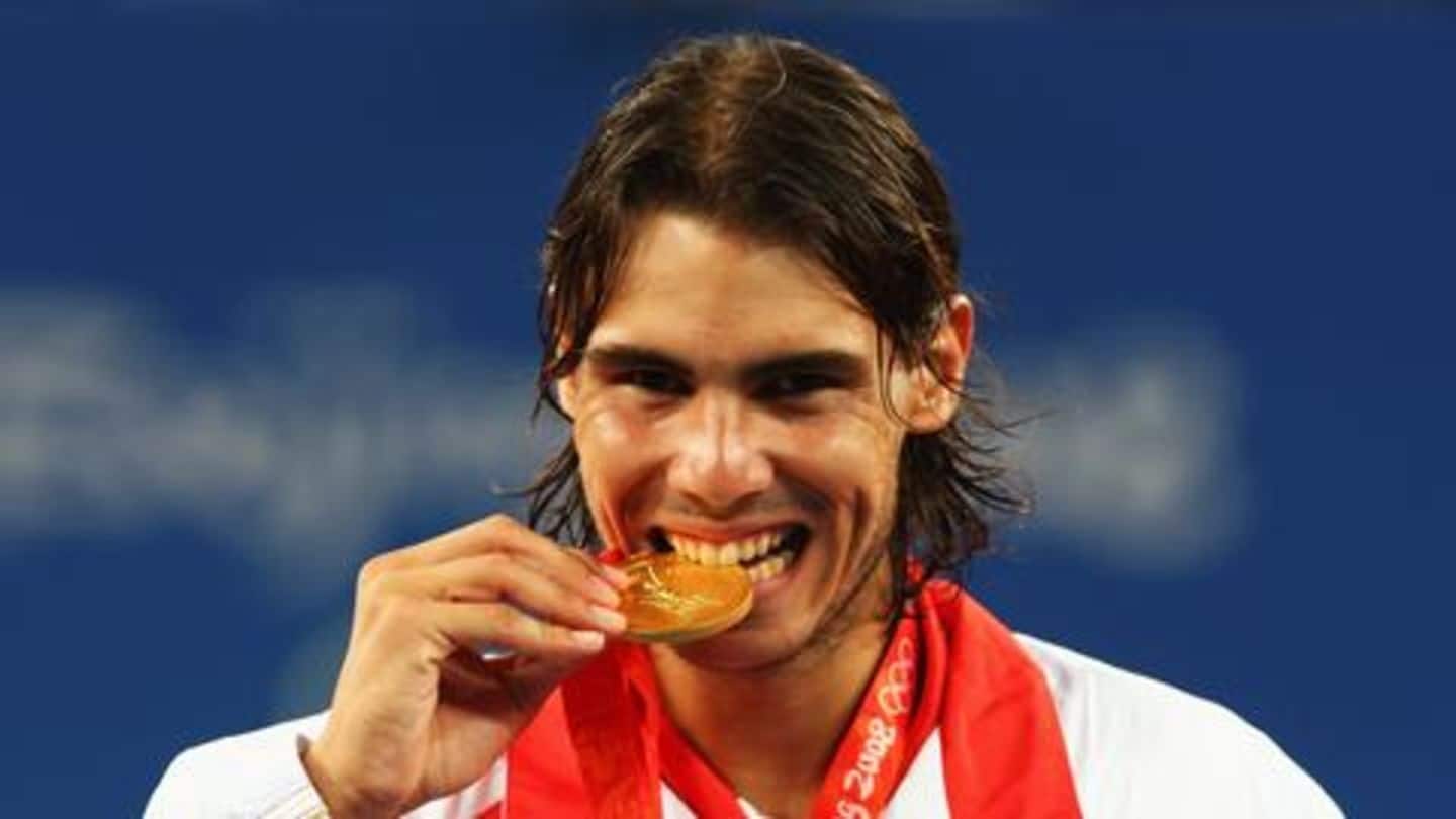 Wins his only singles Olympic Gold Wins his only singles Olympic Gold
