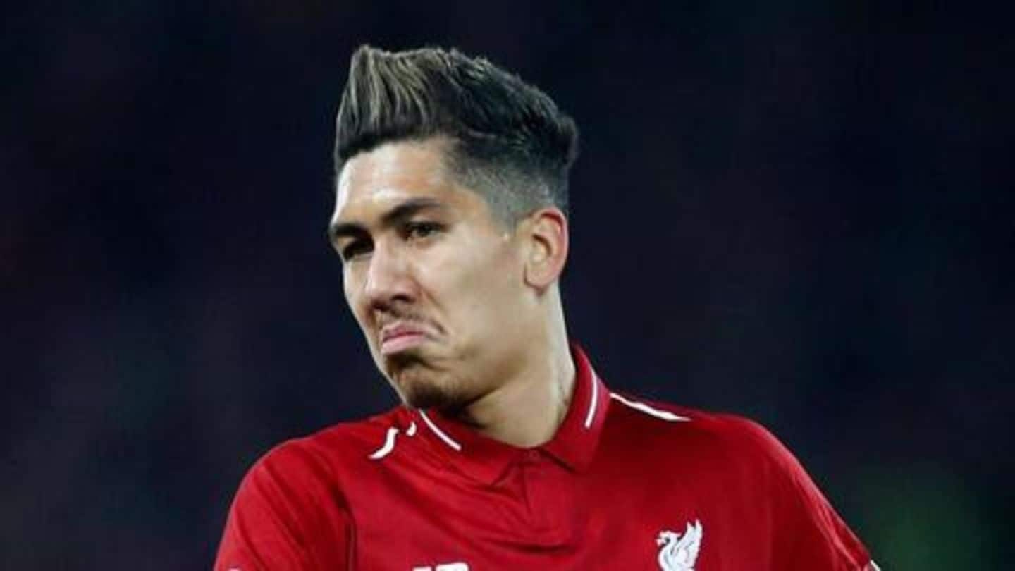 Liverpool's Roberto Firmino to miss UCL clash against Barcelona