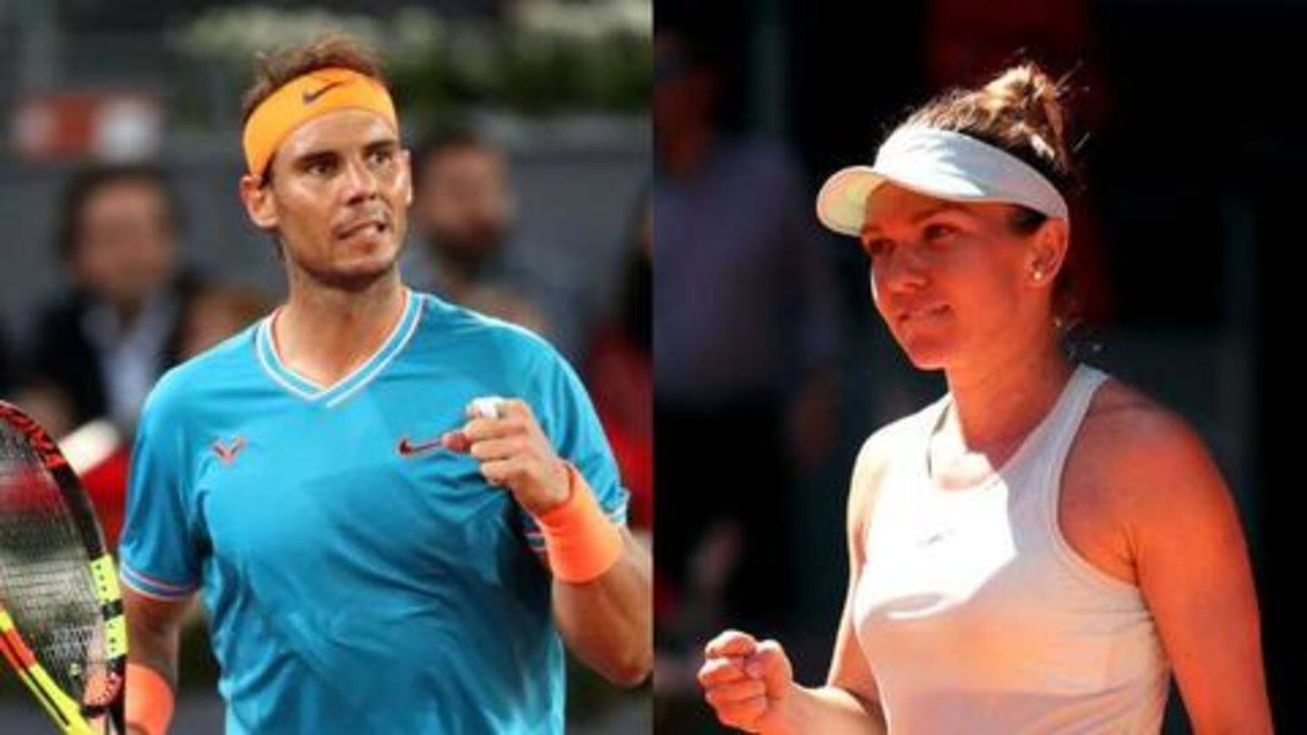 Rafael Nadal and Simona Halep: The defending champions Rafael Nadal and Simona Halep: The defending champions