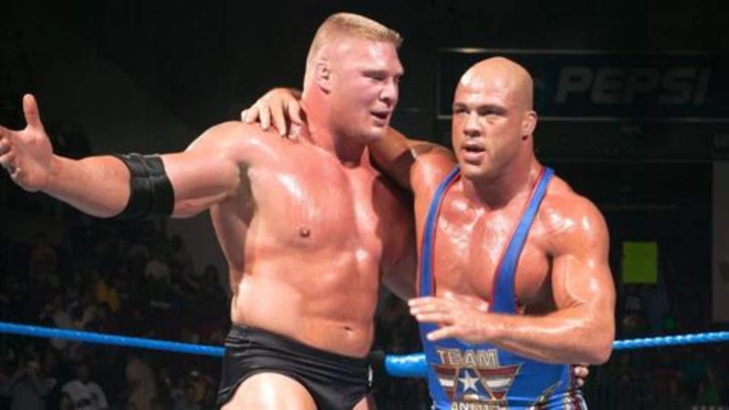Brock Lesnar and Kurt Angle Brock Lesnar and Kurt Angle