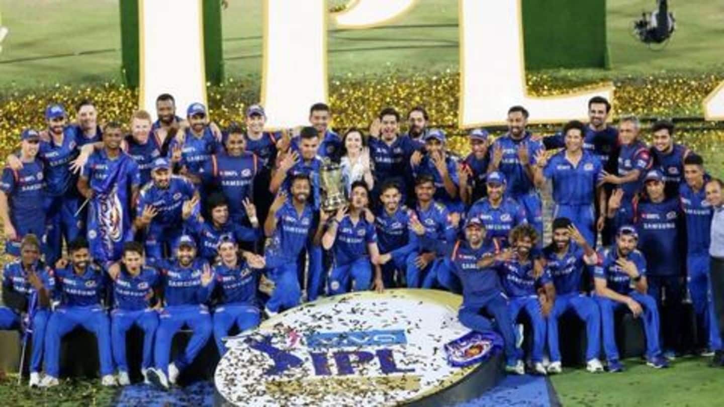 The complete list of winners of Indian Premier League 2019