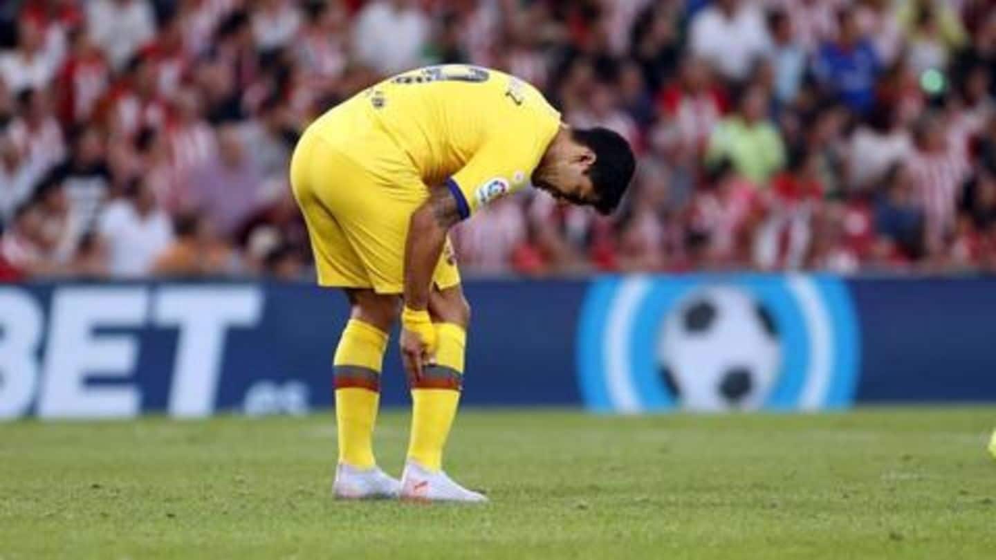 The Uruguayan star suffers calf injury The Uruguayan star suffers calf injury