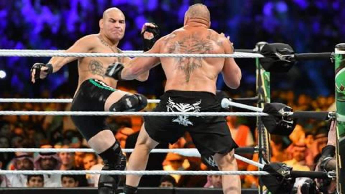 The Cardio Cain has some unfinished business against Lesnar The Cardio Cain has some unfinished business against Lesnar