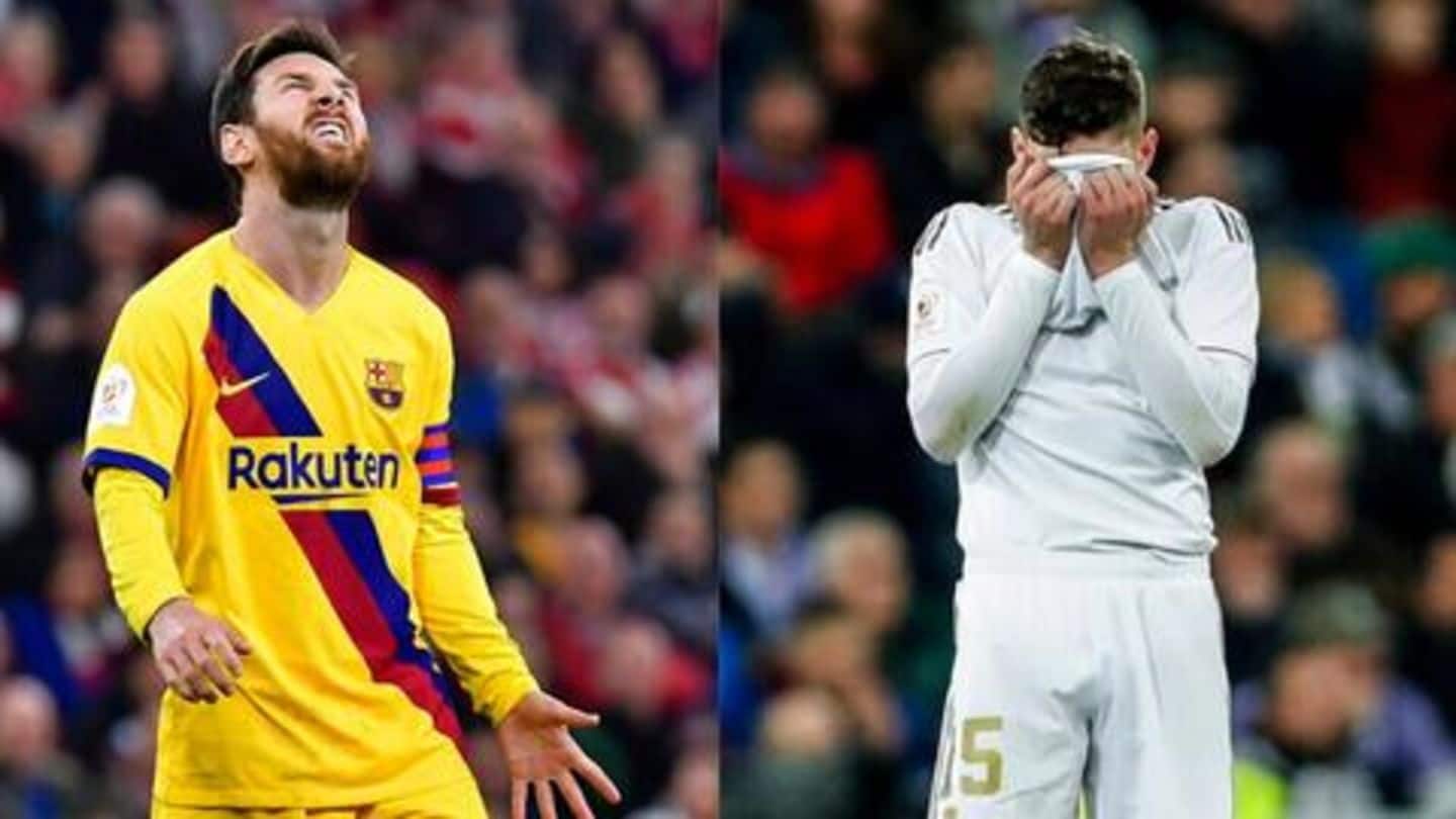 Copa del Rey quarters: Barcelona and Real Madrid knocked out