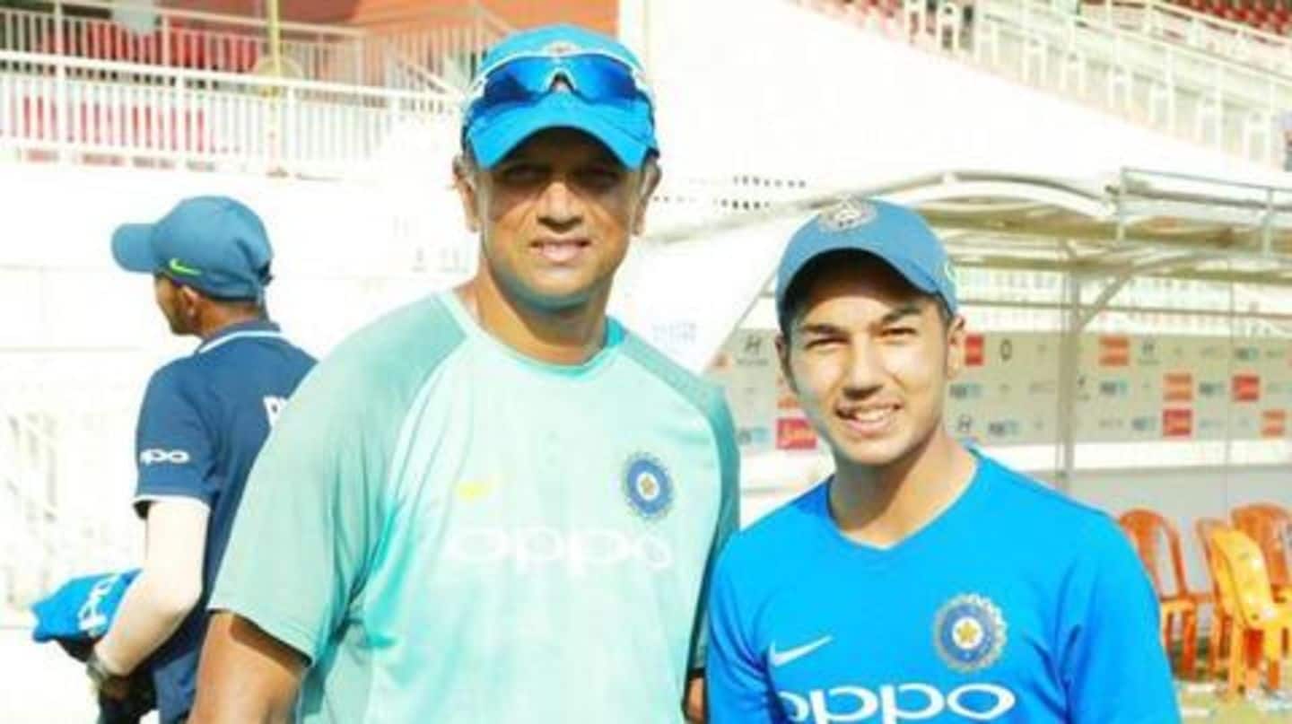 Don't take any pressure: Rahul Dravid's advice to Azad Don't take any pressure: Rahul Dravid's advice to Azad