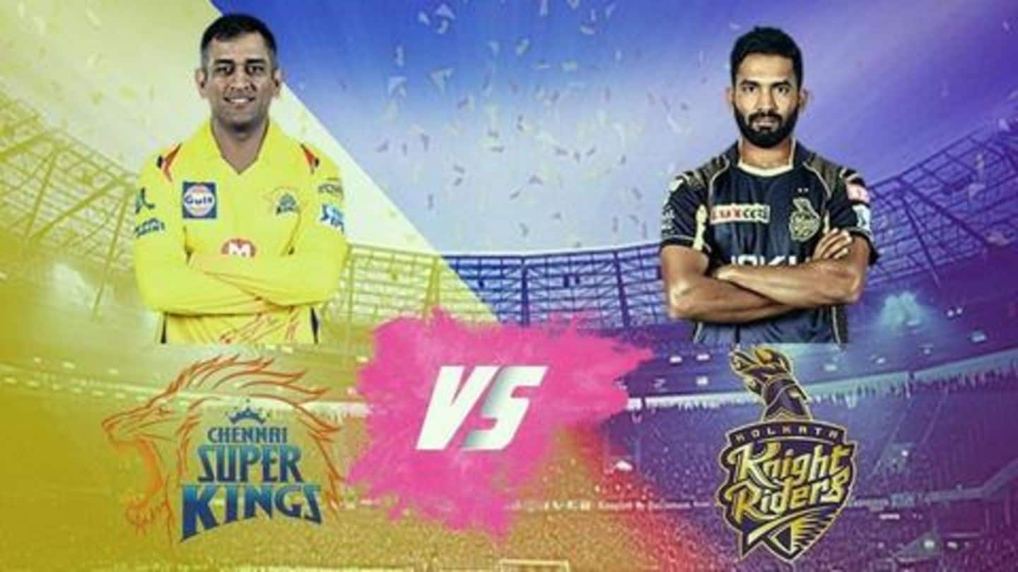 CSK vs KKR: Match preview, head-to-head records and pitch report