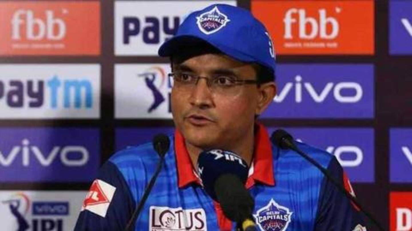 IPL 2019: Ganguly impressed with fearless attitude of Delhi Capitals