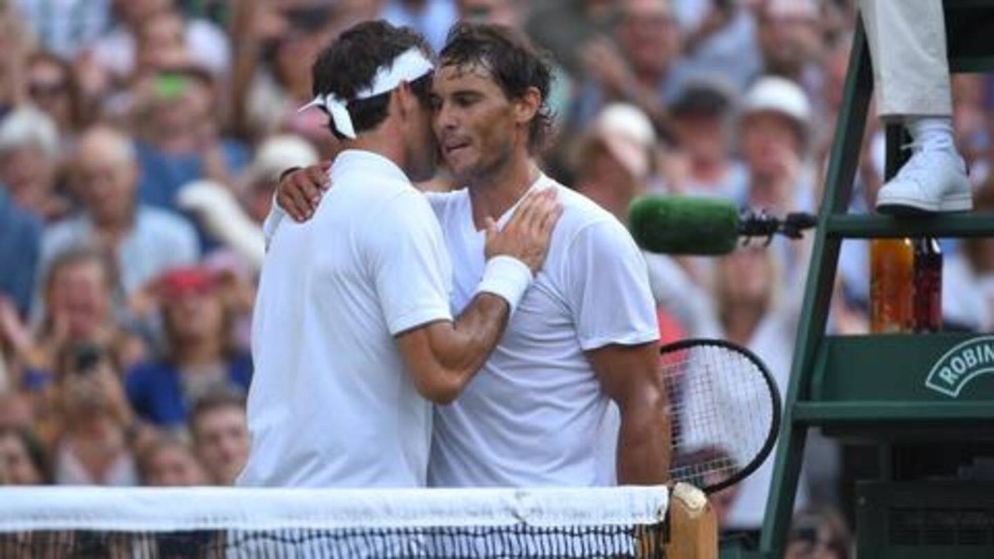 Federer overcomes Nadal to reach his 12th Wimbledon final Federer overcomes Nadal to reach his 12th Wimbledon final