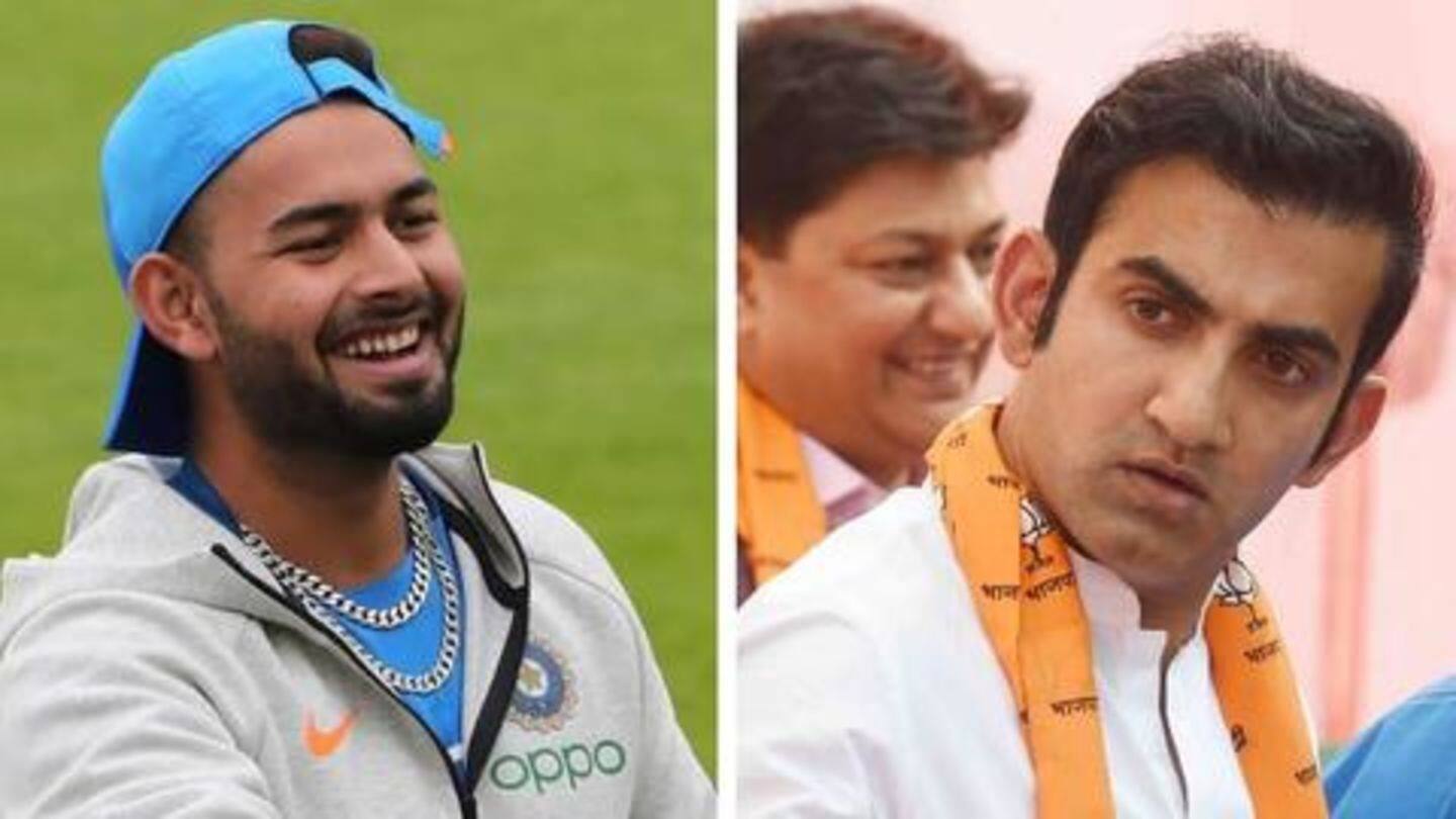 Pant should be given freedom to play his game: Gambhir Pant should be given freedom to play his game: Gambhir