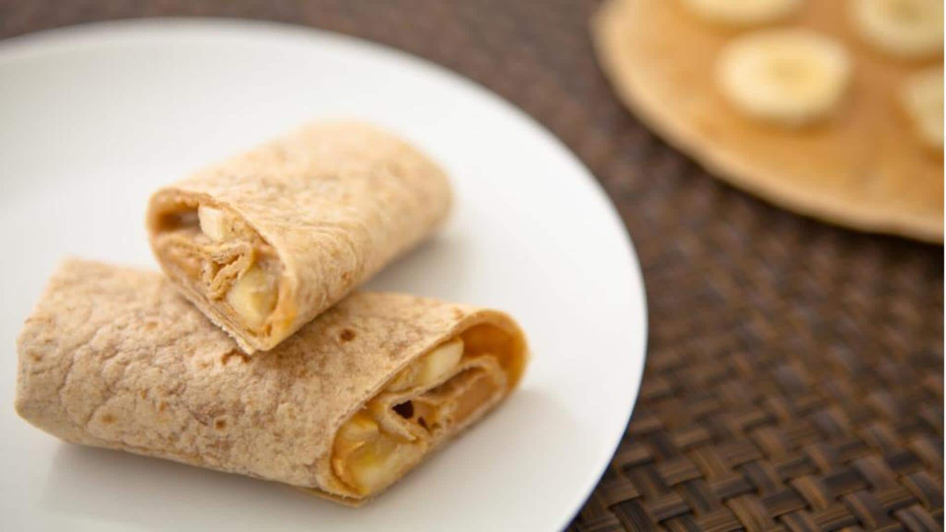 Peanut butter wraps: A healthy breakfast choice Peanut butter wraps: A healthy breakfast choice