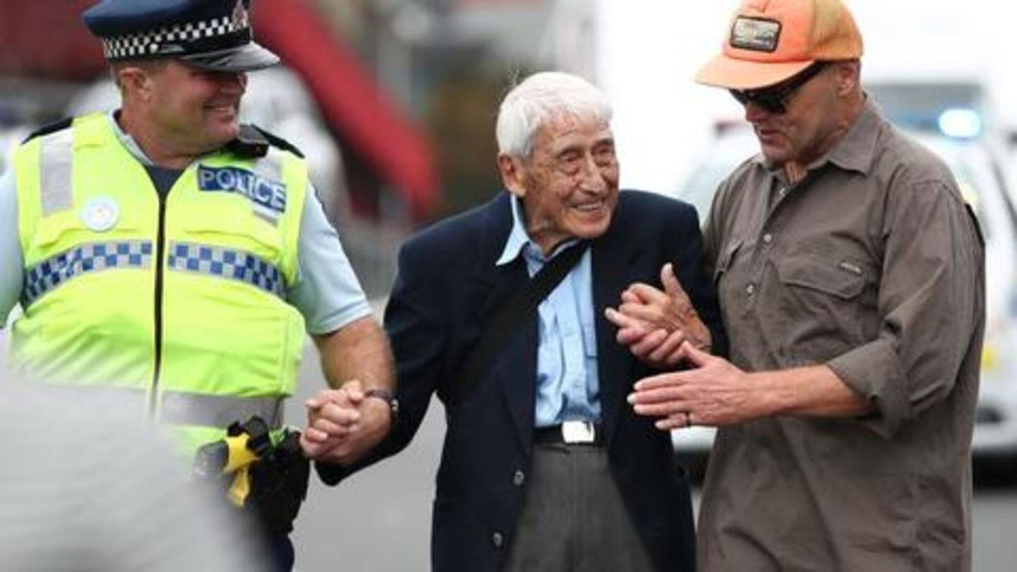 NZ: 95-year-old WWII veteran takes 4-buses to stand against racism