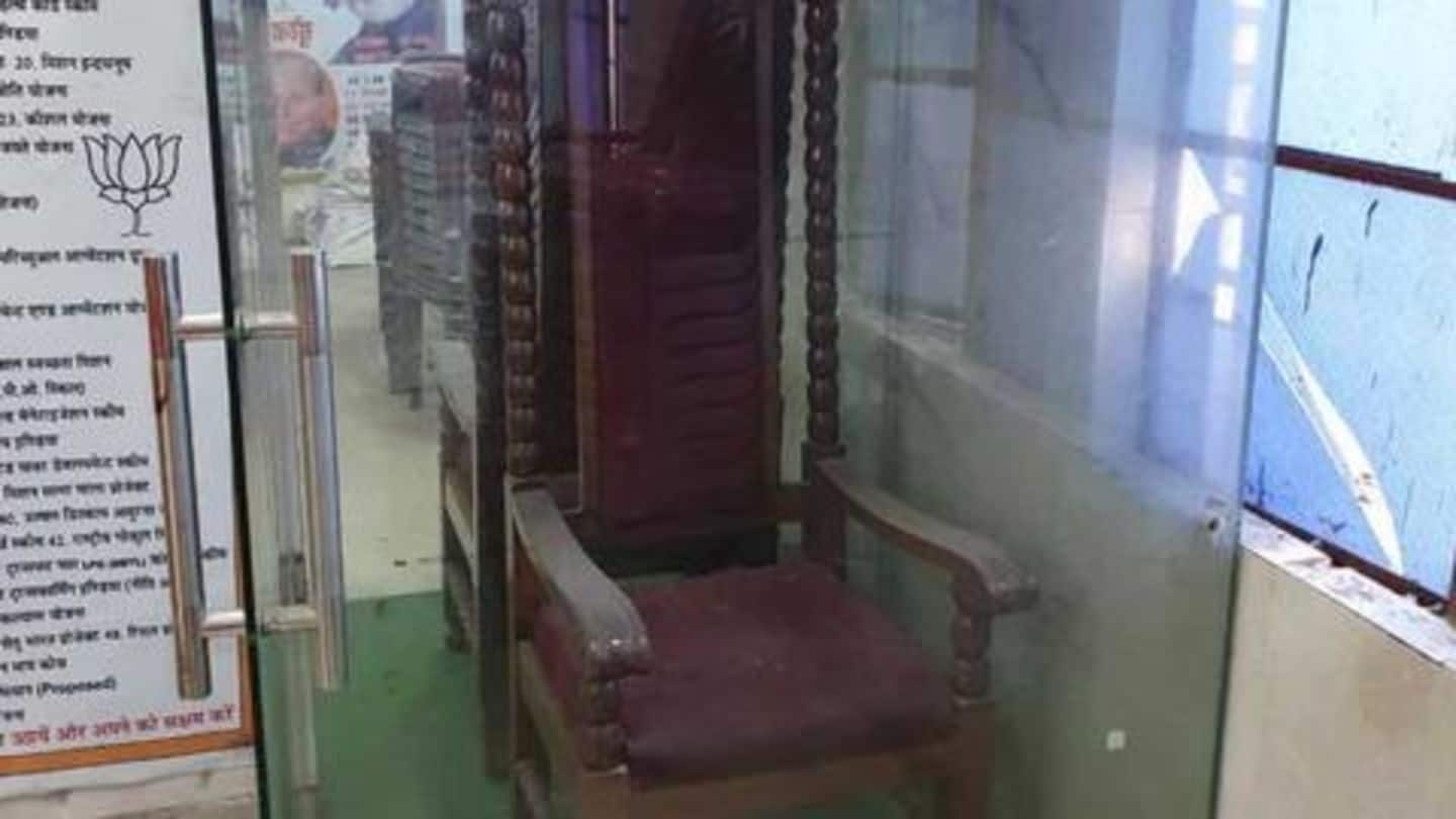 'Lucky' chair for PM Modi being prepared before Kanpur rally