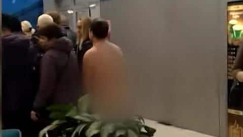 Man tries to board flight naked as 
