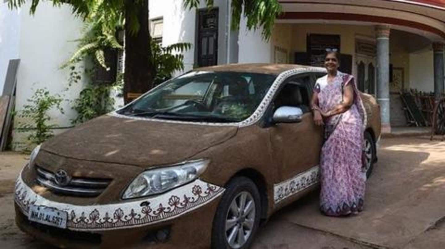This Ahmedabad woman coated her car with cow-dung: Here's why