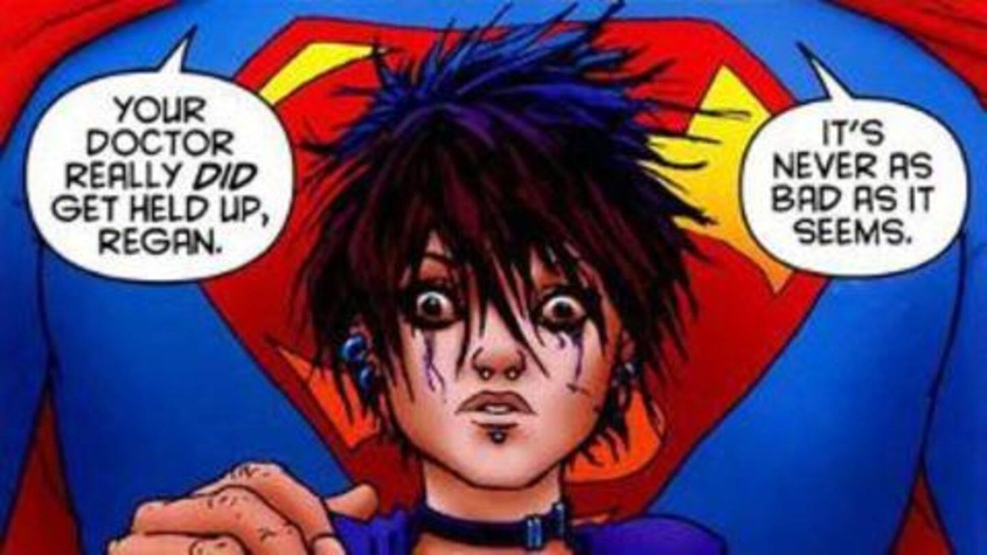 Superman saves a girl from committing suicide Superman saves a girl from committing suicide