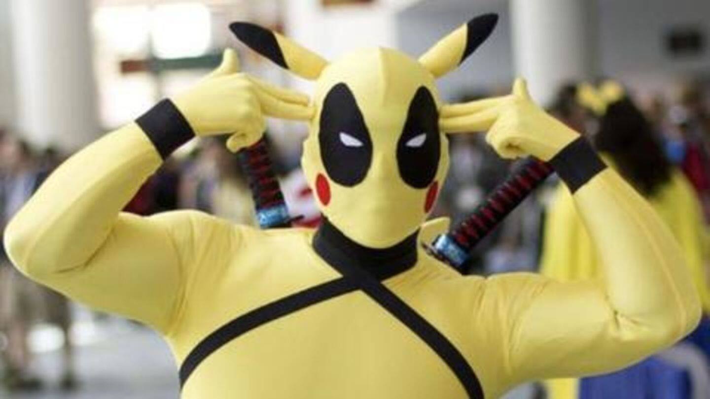 Reynold's Pikachu is a tamer version of his Deadpool Reynold's Pikachu is a tamer version of his Deadpool