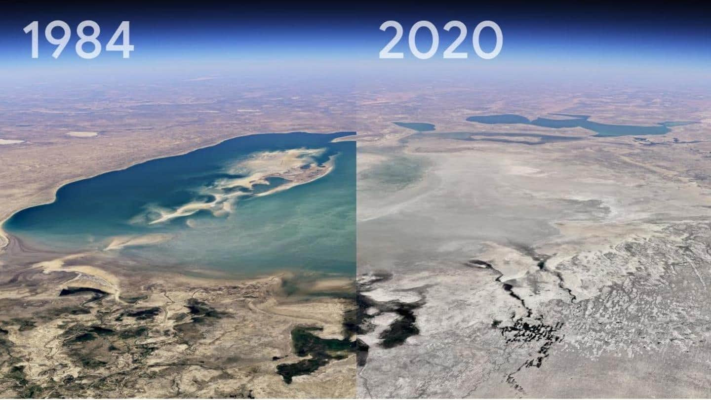 Google Earth's Timelapse feature lets you watch Earth's 40-year evolution