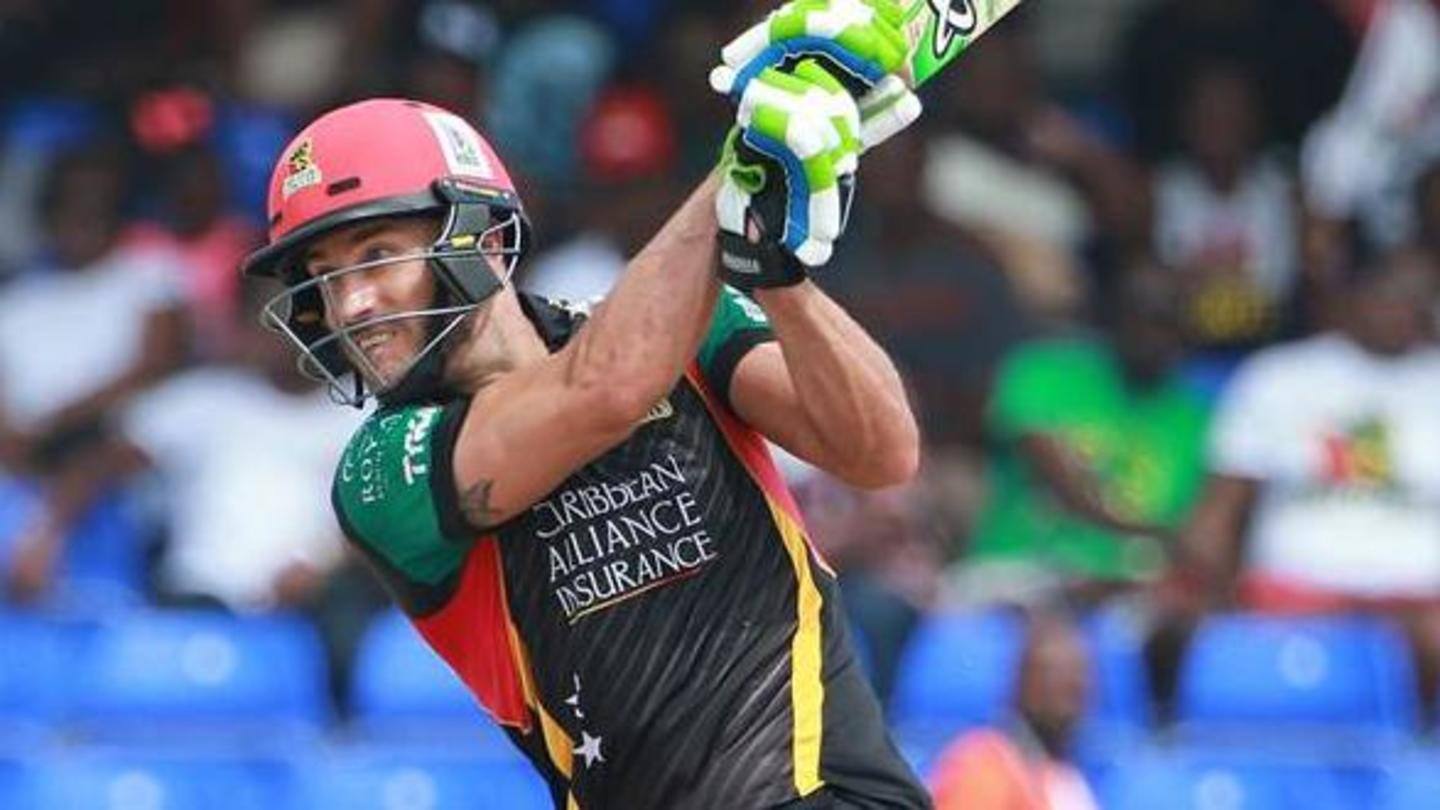 Faf du Plessis returns to the CPL Faf du Plessis returns to the CPL