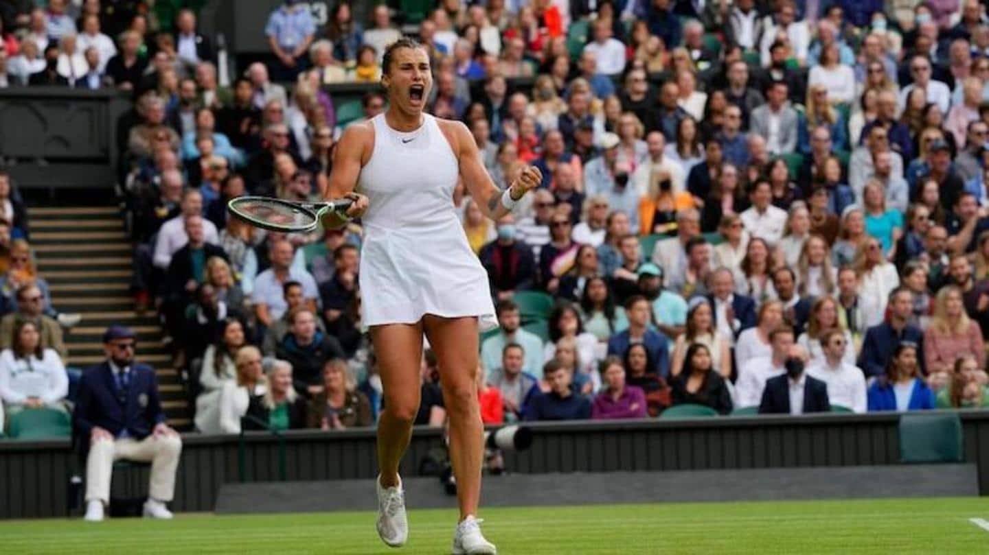 2021 Wimbledon: Aryna Sabalenka reaches her first Grand Slam quarter-final