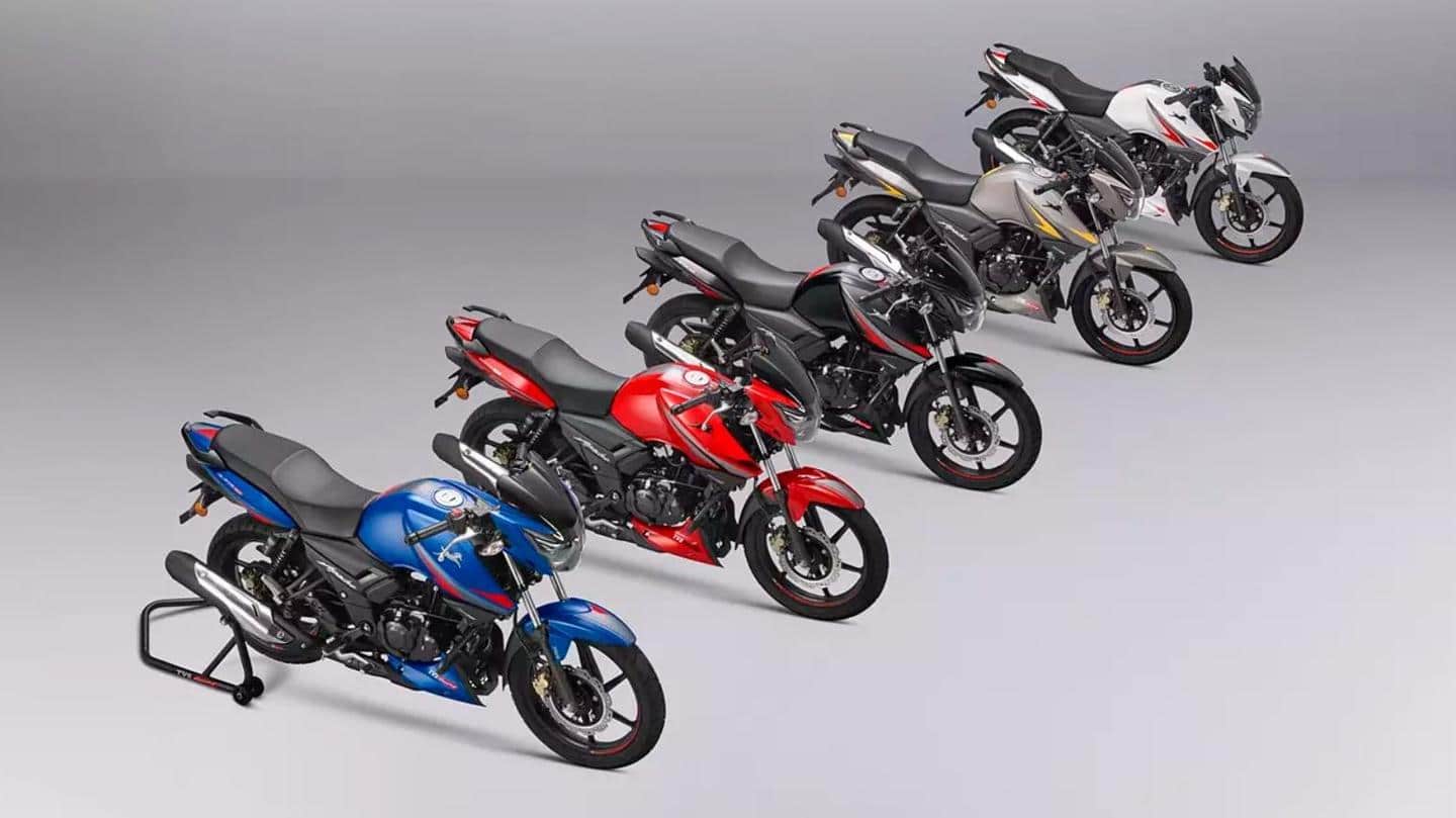 TVS unveils updated Apache RTR 160 and RTR 180 motorcycles