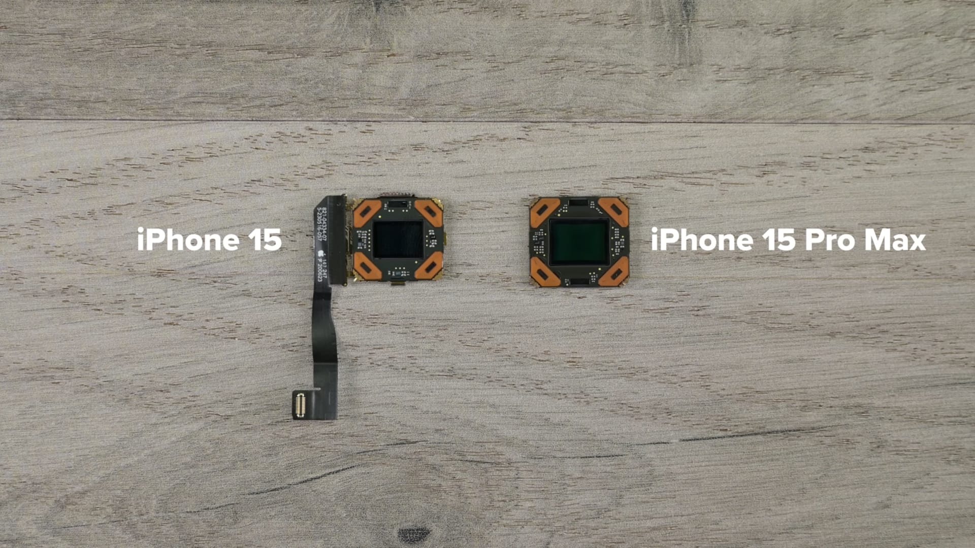 iFixit reveals size differences between iPhone 15 series main cameras