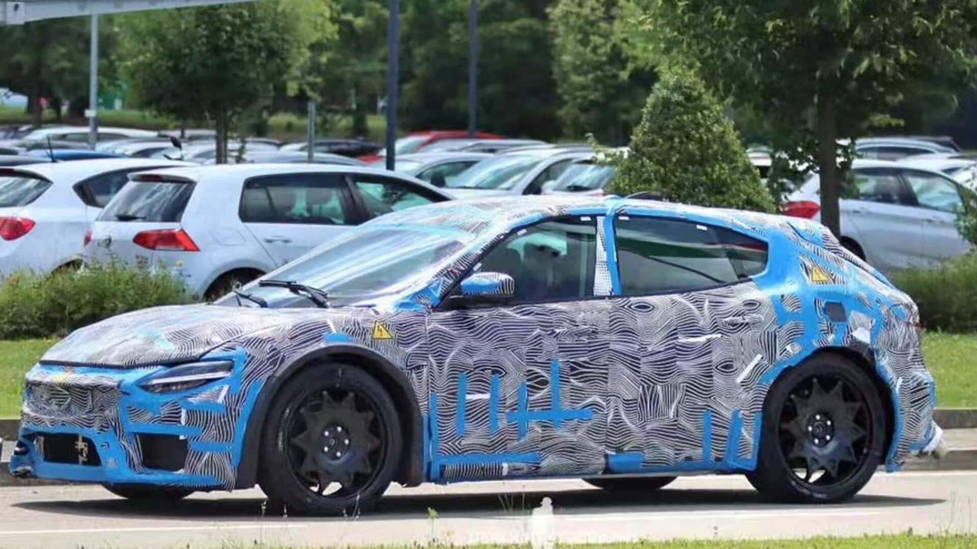 Ferrari's first-ever EV spotted testing: Check design features