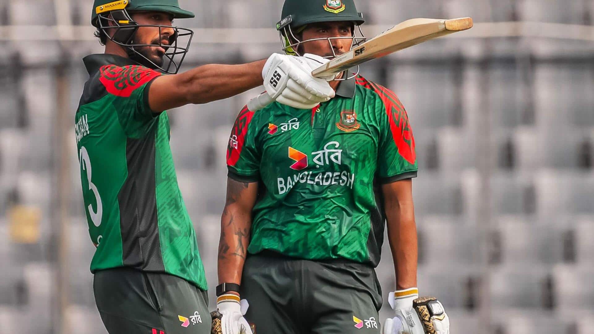 3rd ODI: Saif Hassan, Soumya Sarkar slam half-centuries against WI