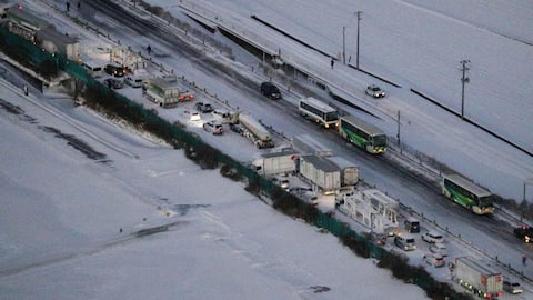 Japan: 2 dead, 26 injured in massive highway pile-up