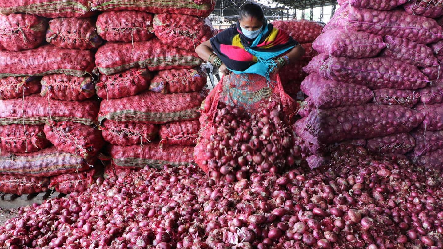 Onions being released from buffer stock Onions being released from buffer stock