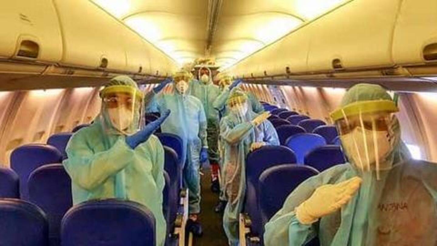 First 2 repatriation flights return; Karnataka resumes trains for migrants First 2 repatriation flights return; Karnataka resumes trains for migrants