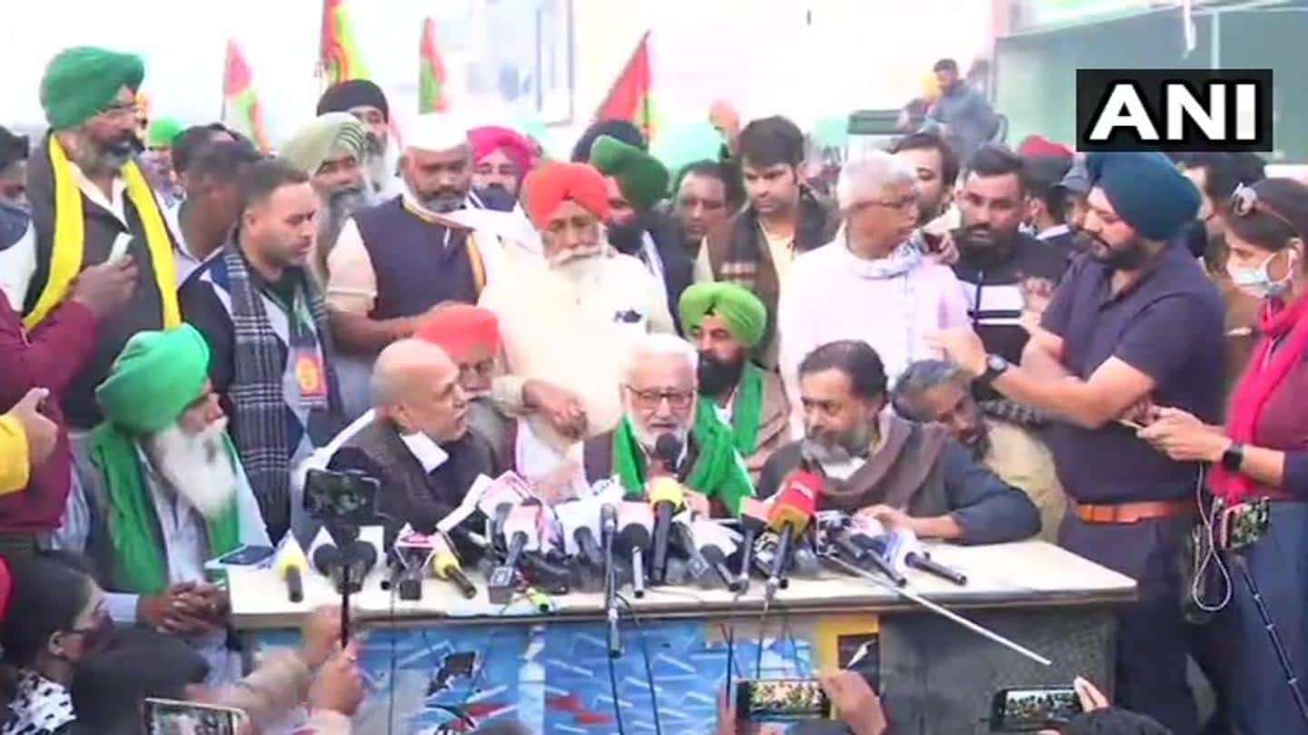 Earlier today, 32 farmer groups had held meeting Earlier today, 32 farmer groups had held meeting